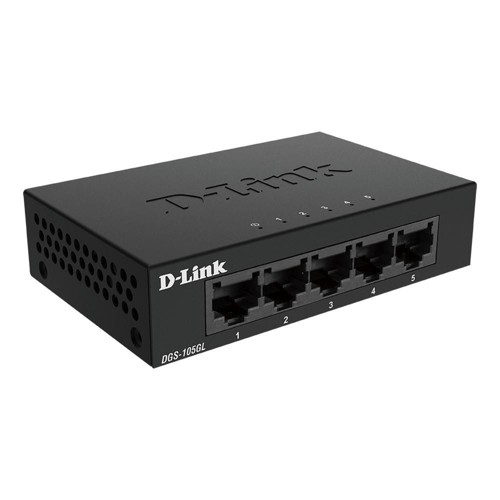 D-Link DGS-105GL 5-Port Gigabit Nätverksswitch