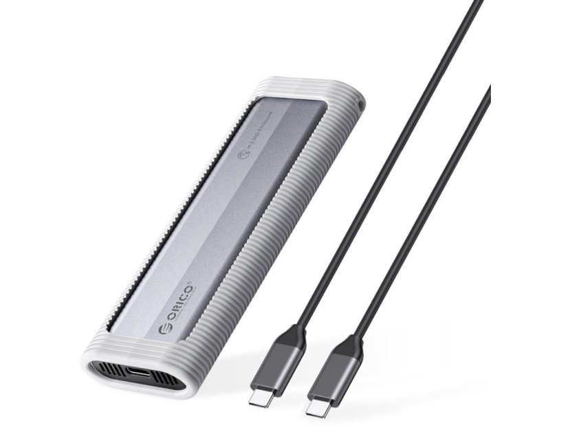 Orico AXM2F diskfack/etui för M.2 SATA SSD USB-C grå
