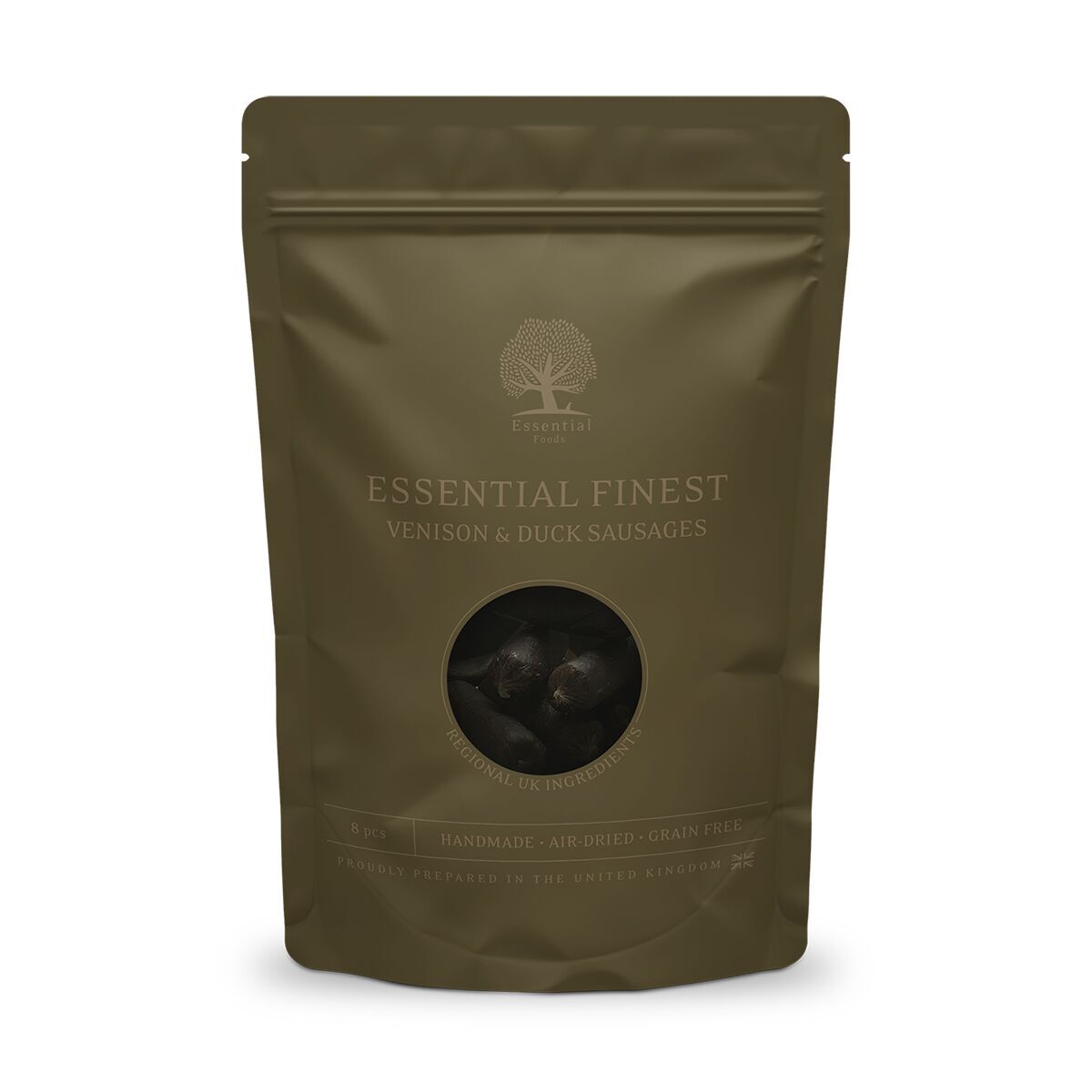 Essential Foods Finest Venison & Duck Sausages Hundgodis 110 g0 g