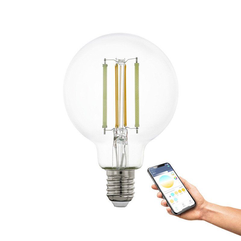 EGLO CONNECT-Z E27 LED G80 klar globglobpære med olika vitt ljus, bild 4