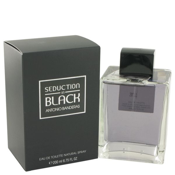 Antonio Banderas Seduction In Black For Men Eau De Toilette Spray 200ml