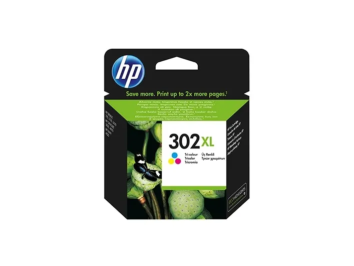 HP 302XL F6U67AE bläckpatron trefärgad 300 sidor för Deskjet/ENVY/Officejet