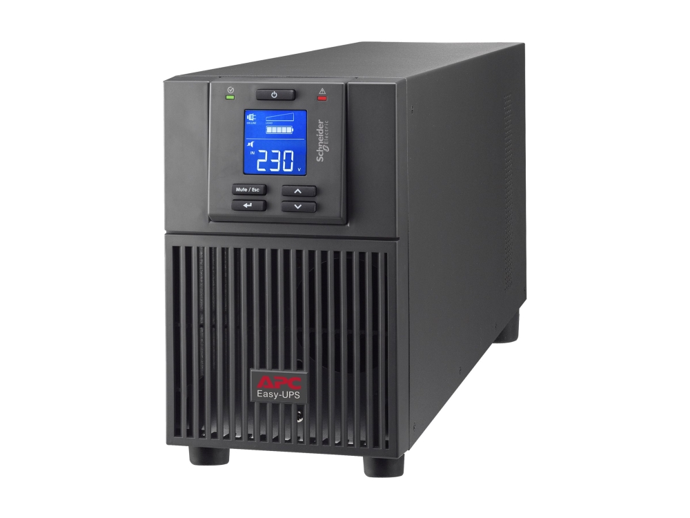 APC Easy UPS On-Line - UPS - torn - AC 220/230/240 V - 1800 Watt - 2000 VA - 1-fas - Bly-syra - USB, serial - utgångskontakter: 4 - PFC - Europa - svart, RAL 7010