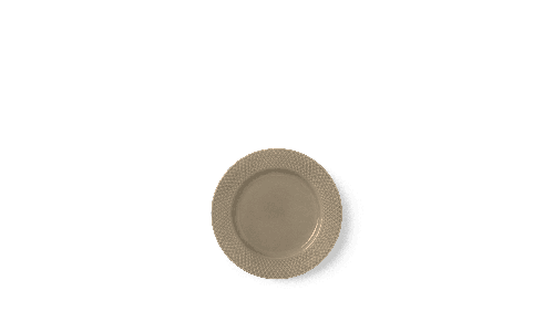Lyngby Porcelæn - Rhombe Earth Lunchtallrik - Ø23 cm - Lera, bild 3