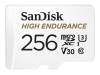 SanDisk MicroSDXC Endurance med SD adapter 256 GB minneskort, bild 3