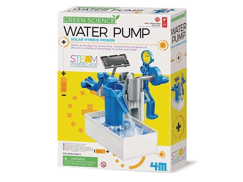 4M Green Science Water Pump, Ingenjörskit, Teknik, 5 År, Blå, Grå, Vit