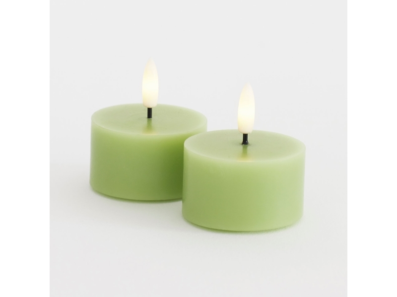 Bordslampa Antalis Sille ljushållare/tealight, set med 2 st, Ø6 x H3,4 cm Spring Green