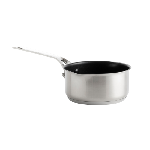 KitchenAid - Stainless Steel Sheet Saucepan with 2 Spouts - Silver - 16 cm
