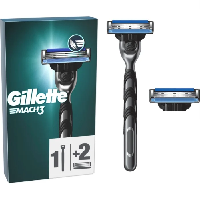 Gillette Mach3 Rakhyvel + 2 rakblad