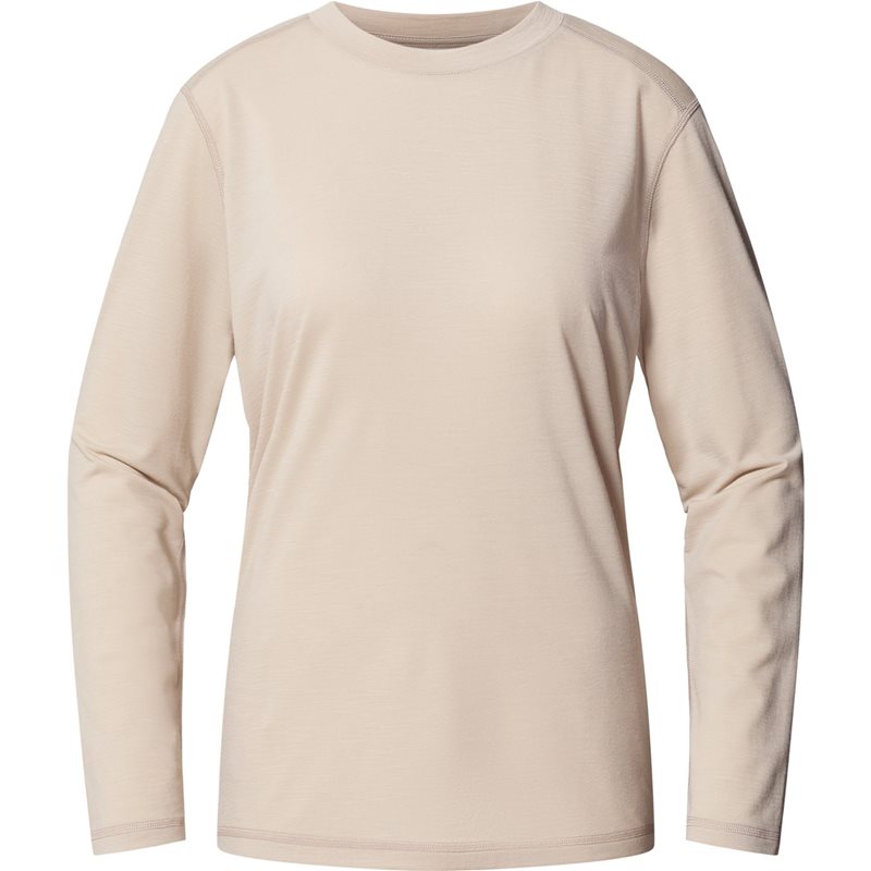Haglöfs Kaise Wool LS Tee Women Chalk Beige - S