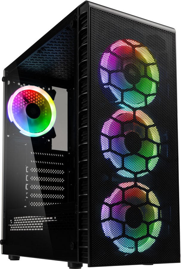 Kolink Observatory Lite Mesh ARGB, ATX, Tempered Glass - Svart, bild 3