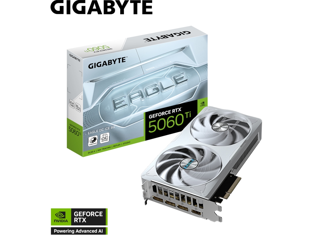 Gigabyte GeForce RTX 5060Ti EAGLE OC 8GB grafikkort (is)