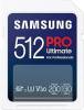 Secure Digital SDXC 512 GB Samsung PRO Ultimate, 200/130 MB/sek, Class 10, UHS-I V30, U3, A2, inkl. USB-A SD-kortläsare, bild 2