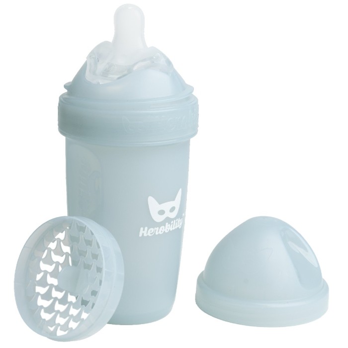 Herobility Baby Bottle 240ml - Grey, 1 st