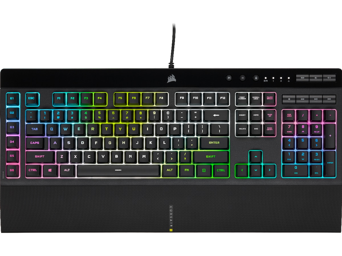 Corsair K55 RGB Pro Keyboard - gamingtangentbord med Rubber Dome brytare