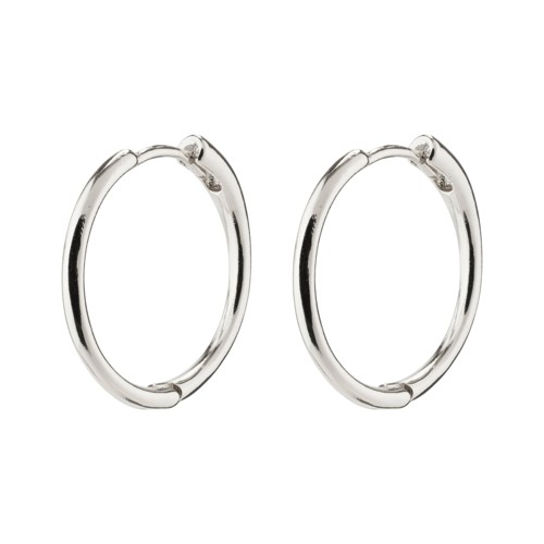 PILGRIM - EANNA Medium Hoops - Silver Plated - 18 mm