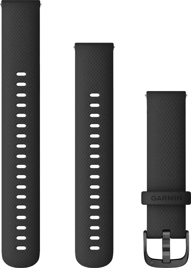Garmin Snabblåsningsband 18 mm svart/svart