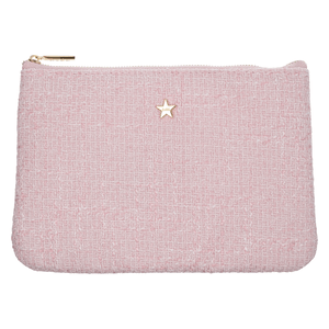 DARK Tweed Small Pouch Cotton Candy