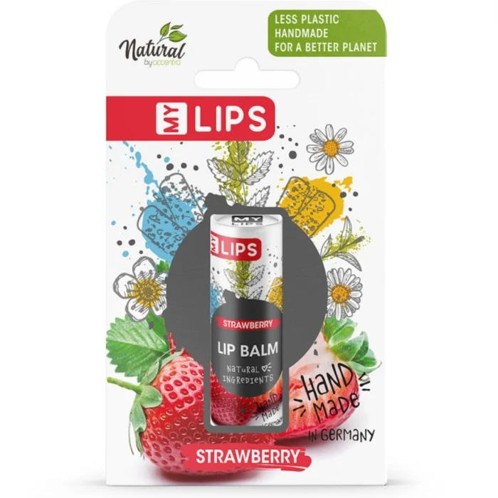 Natural by Accentra Läppbalsam Strawberry 10 g