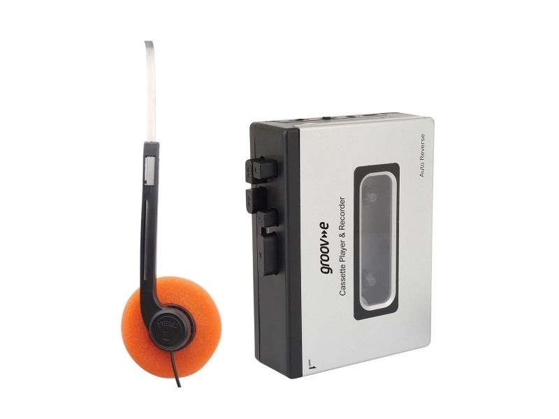 Groov-e PS530SR kassettbandspelare, vit
