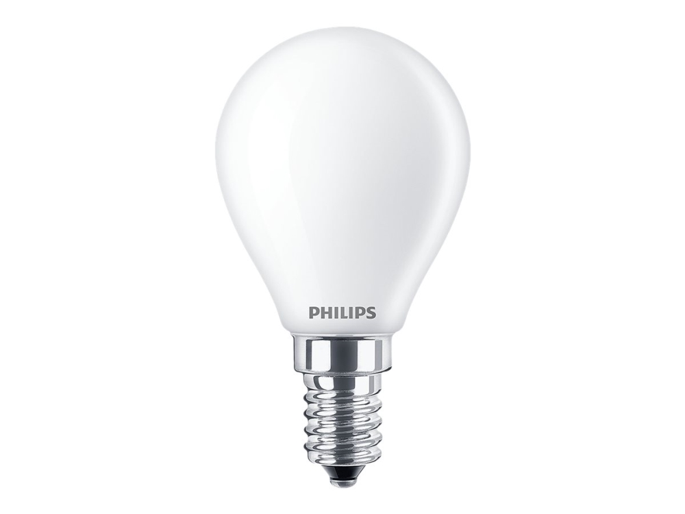 Philips LEDs Candles & Luster - LED-glödlampa - form: P45 - glaserad finish - E14 - 6.5 W (motsvarande 60 W) - klass E - varmt vitt ljus - 2700 K