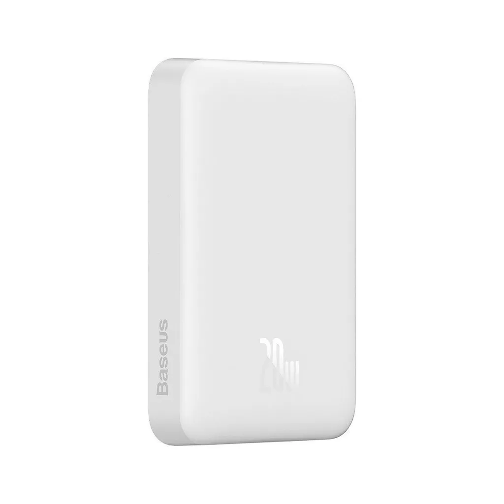 Baseus Powerbank 10000mAh, USB-C 20W, MagSafe - Vit, bild 2