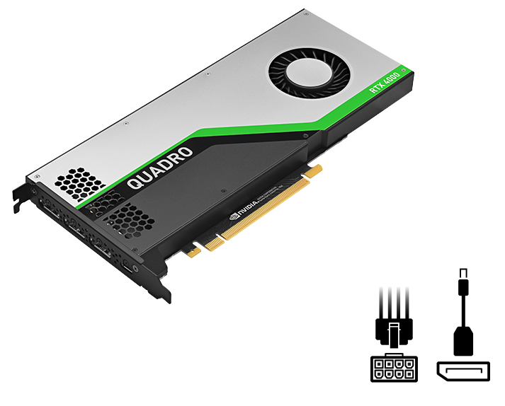 PNY Quadro RTX4000, 8 GB GDDR6, PCI Express 3.0, 3xDP/USB-C, bild 4