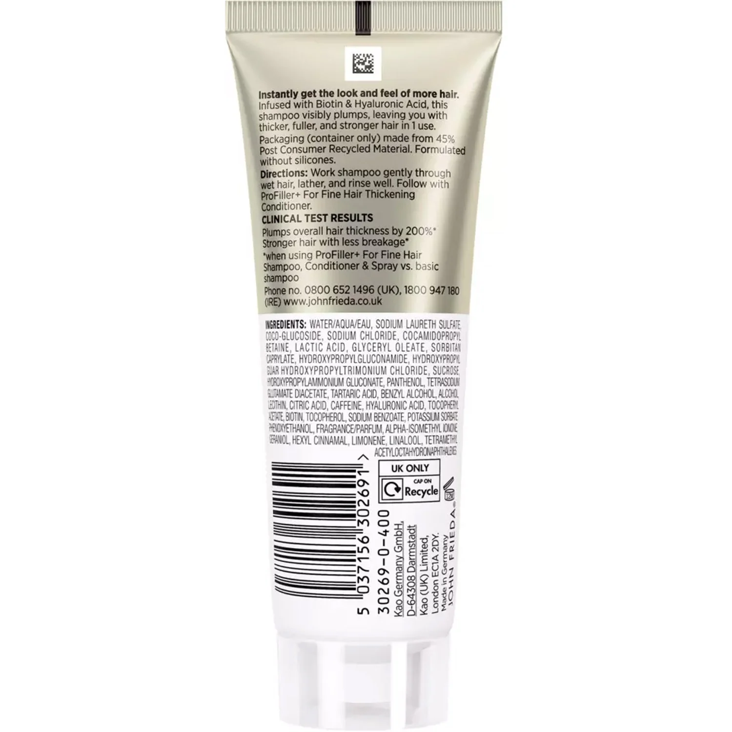 John Frieda ProFiller+ Thickening Shampoo 75 ml, bild 2