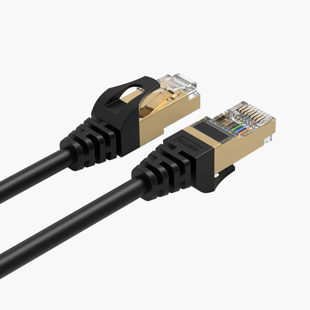 Orico PUG-C7 CAT7 10 Gbps RJ45 Ethernet-nätverkskabel för internet och LAN, rund, 20 m – svart, bild 3