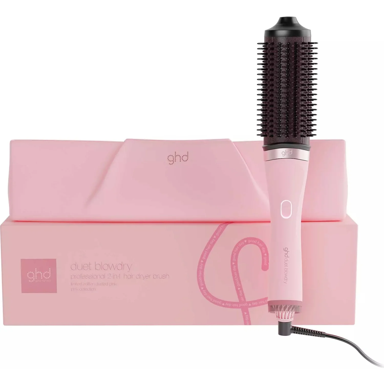 ghd Duet Blowdry Limited Edition Hair Dryer Brush in Dusted Pink 1 pce