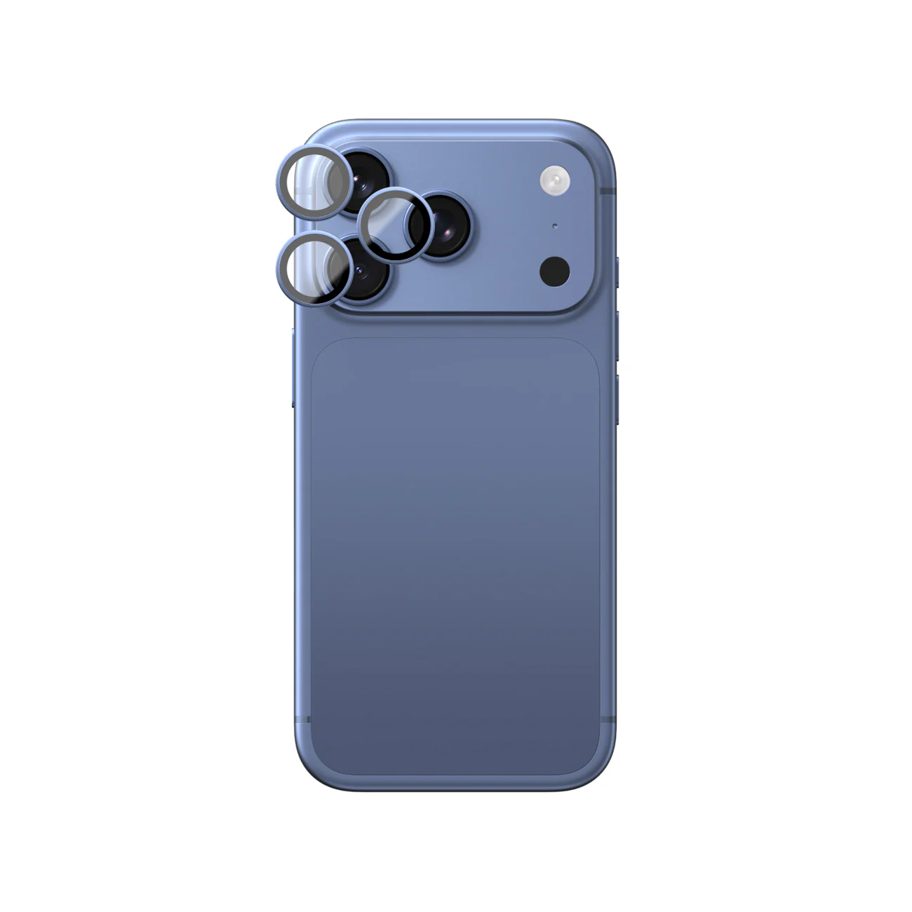 AmazingThing Titan Vision-lins i safir för iPhone 18 Pro / 18 Pro Max – Blå
