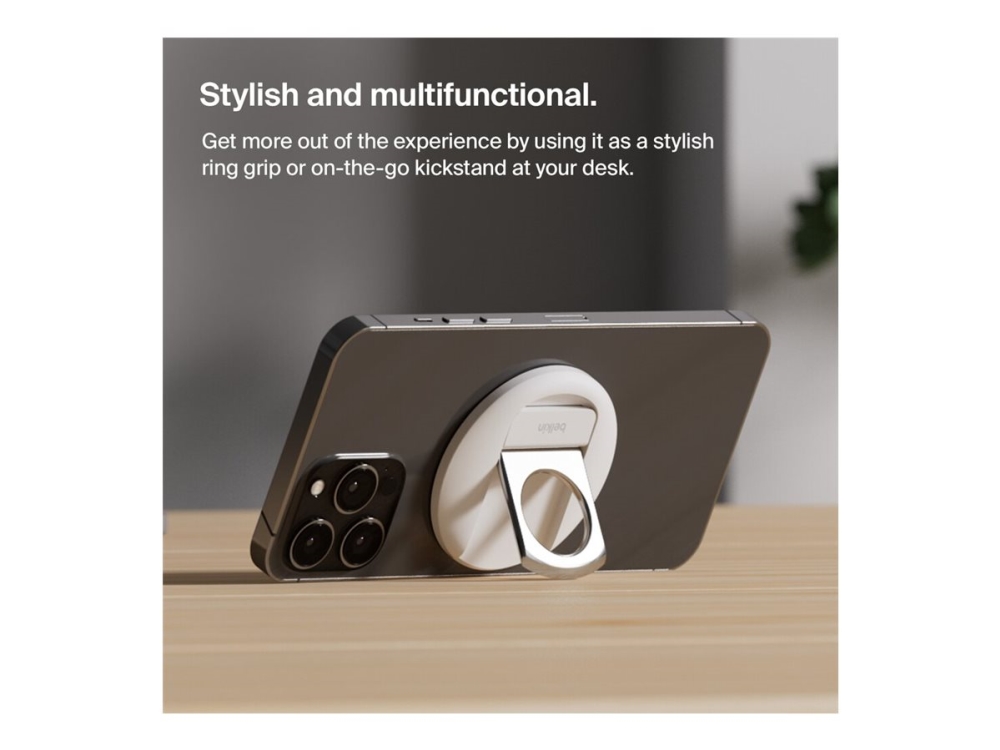 Belkin iPhone-Hållare med MagSafe till bärbara Mac-Datorer, vit, bild 2