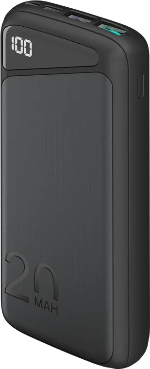 Goobay 53939, 20000 mAh, Litium Polymer (LiPo), Quick Charge 3.0, 3,7 V, Svart