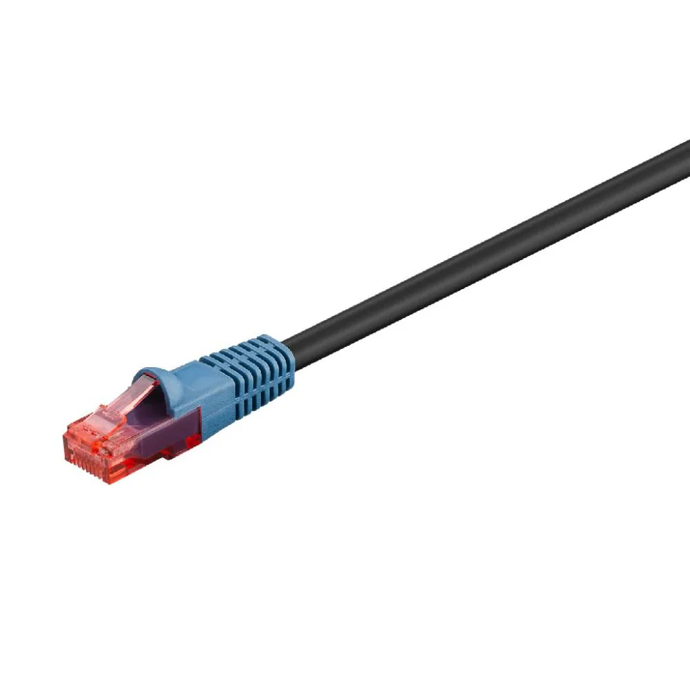 CAT 6 Outdoor Patch Kabel, U/UTP, 40m - svart