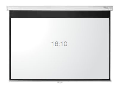 Optoma DE-1109EGA - Projektorduk - takmontering, väggmontering - motoriserad - 109 (277 cm) - 16:10 - Glass-fibre Matte White