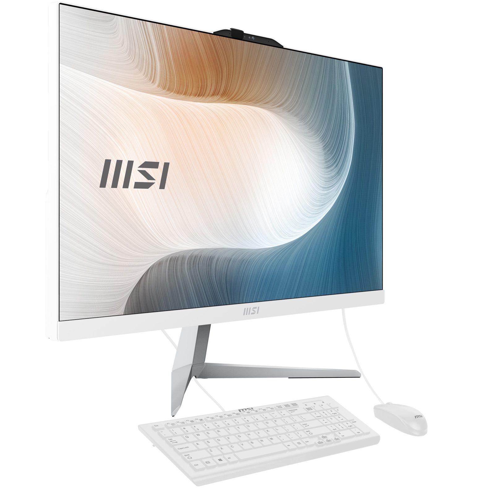 MSI Modern AM242 1M 1220EU - Allt-i-ett Core 5 120U / upp till 5 GHz - RAM 8 GB - SSD 512 GB - NVMe - Intel Graphics - Gigabit Ethernet, IEEE 802.11ax (Wi-Fi 6E), Bluetooth 5.3 - Win 11 Pro - skärm: LED 23.8 1920 x 1080 (Full HD) - vit, bild 4