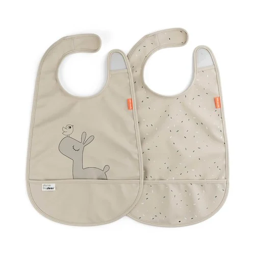 Done by Deer haklapp med kardborr 2-pack, Lalee sand, bild 3