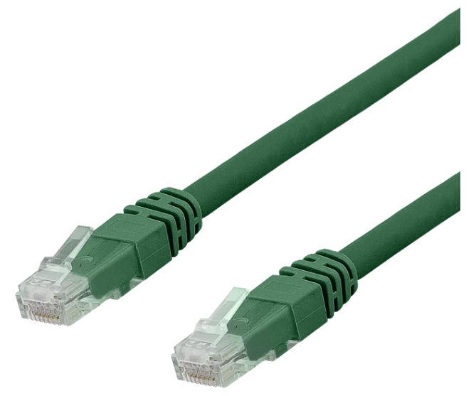Nätverkskabel oskärmad Cat.6a, RJ45, LSZH, 0,5 meter - Grön, bild 3