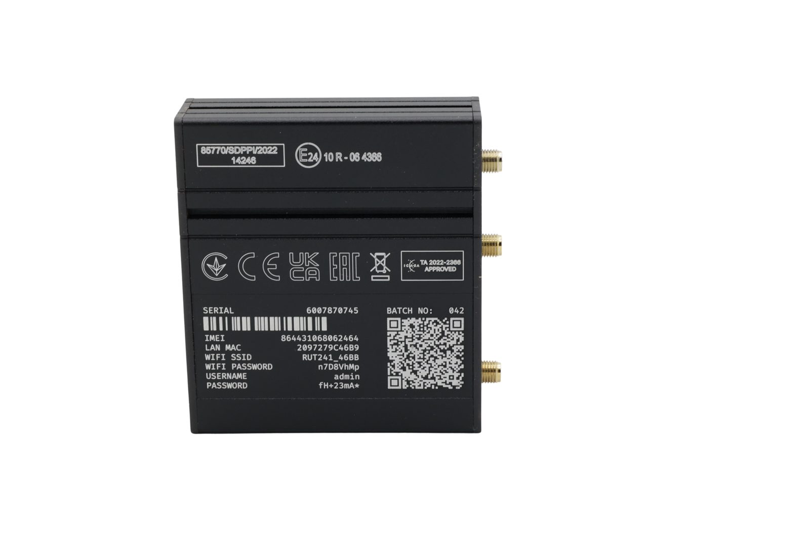 Teltonika RUT241 industrirouter 4G LTE Cat 4, 2x RJ45 100 Mb/s, eSIM, bild 5