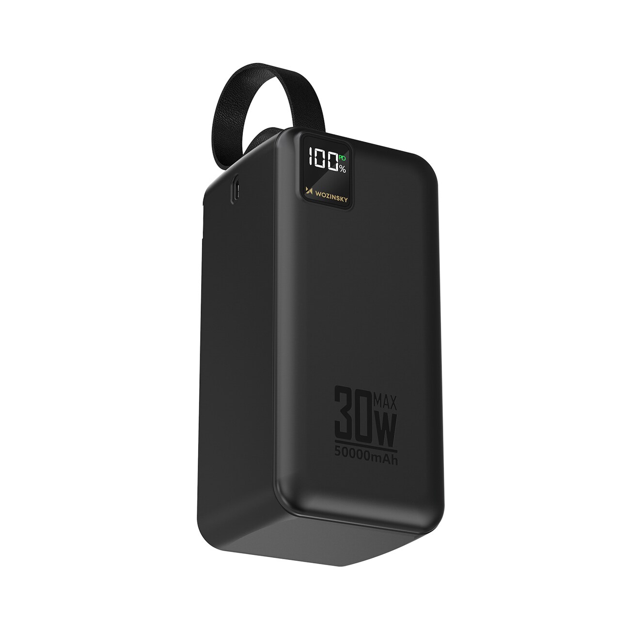 Powerbank Wozinsky W8-B 50 000 mAh, 30 W, 2 x USB-A, 2 x USB-C och USB-micro med ficklampa – svart, bild 2