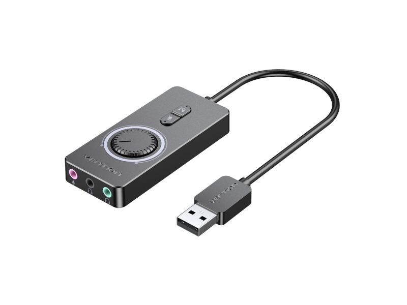 Vention Sound Card External USB 2.0 Sound Card Vention CDRBF 1m (Black)