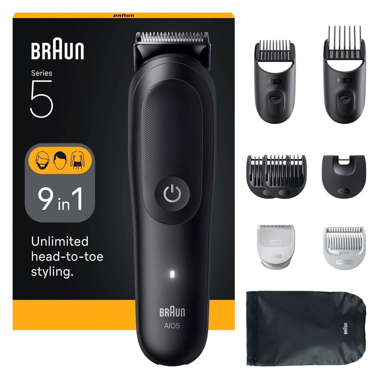 Braun All-In-One Style Kit Series 5 MGK5440 10-in-1 Kit for Men