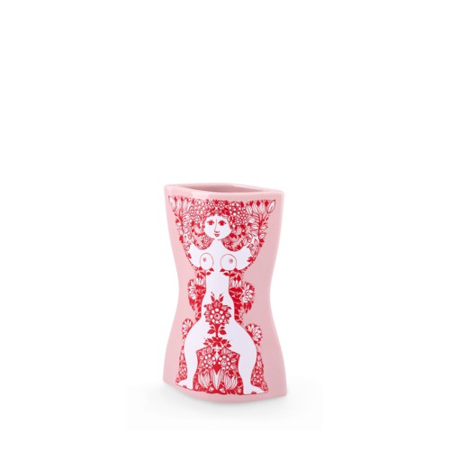 Bjørn Wiinblad - Nina Vas - Pink/Röd - 16.5 cm