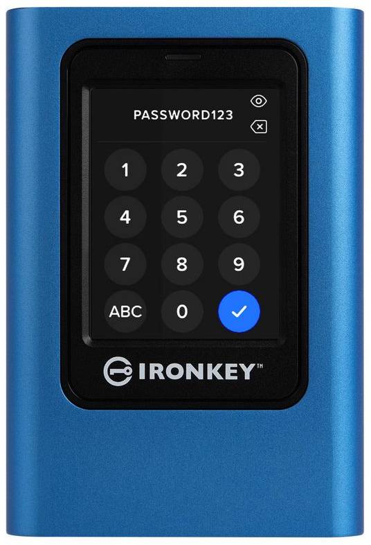 7,68 TB Kingston IronKey Vault Privacy 80, pekskärm, USB-C 3.2 Gen.1, bild 2