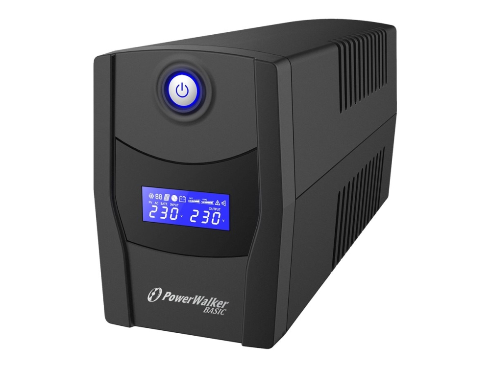 PowerWalker Basic VI 600 STL UPS 600 VA 360 W, linjeinteraktiv 2 uttag