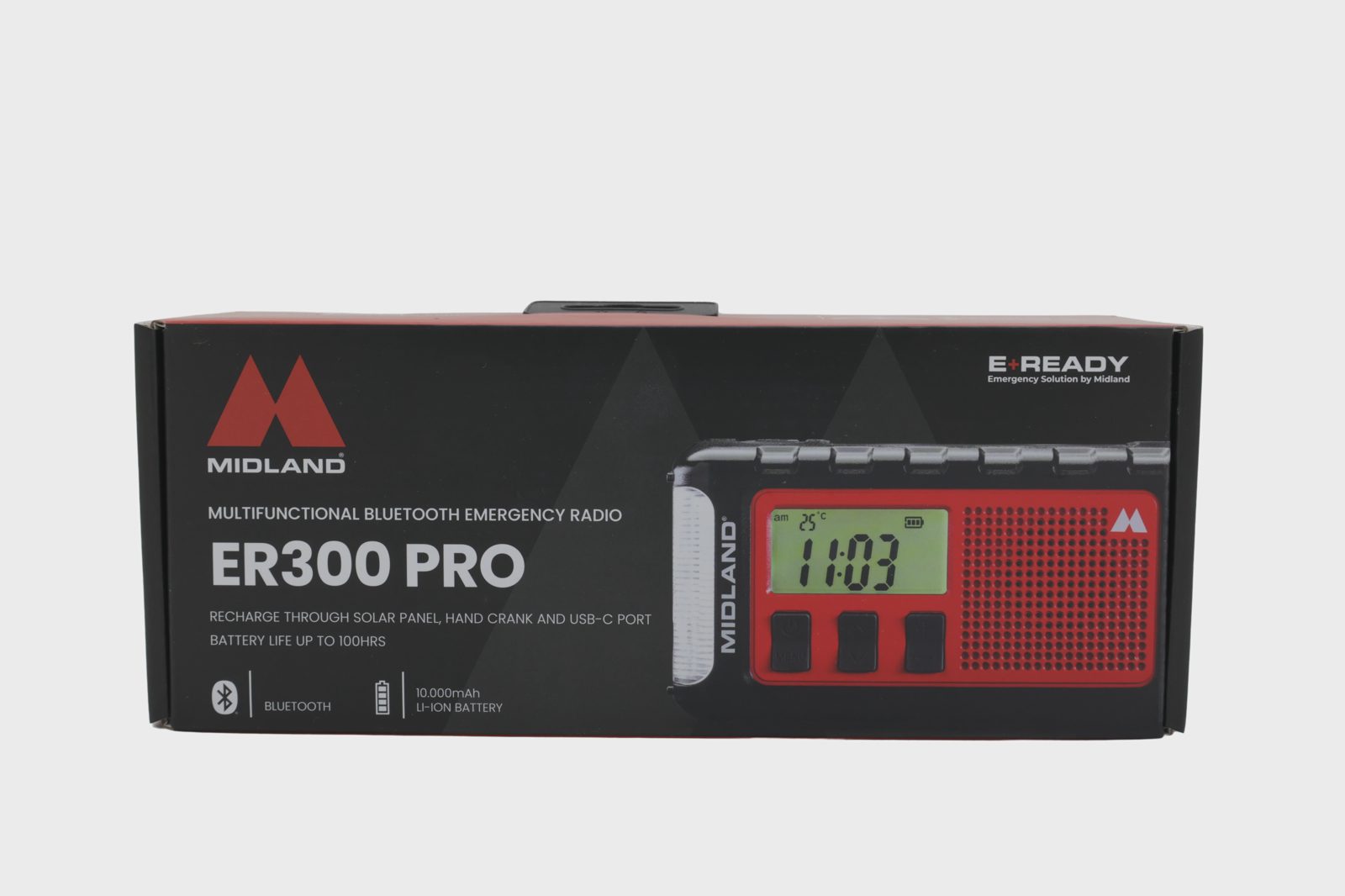 Midland - Nödradio - ER300 Pro - Röd Svart