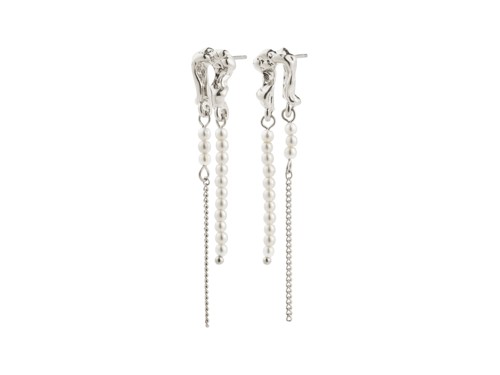 PILGRIM - VINCENT Earrings - Silver - 46 mm, bild 2