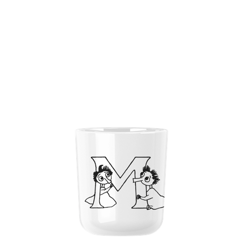 RIG-TIG - Moomin ABC mugg - Moomin white - 0.2 l