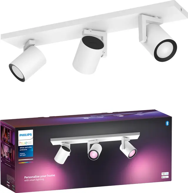 Philips Hue Argenta LED spotlight 3x4.2W GU10 (vit)