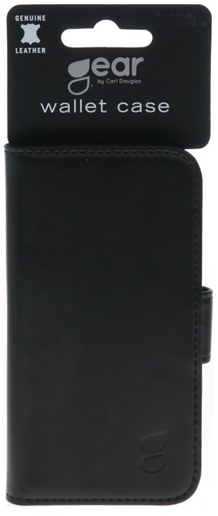 Gear Plånboksväska Samsung J3 2017 - Svart läder
